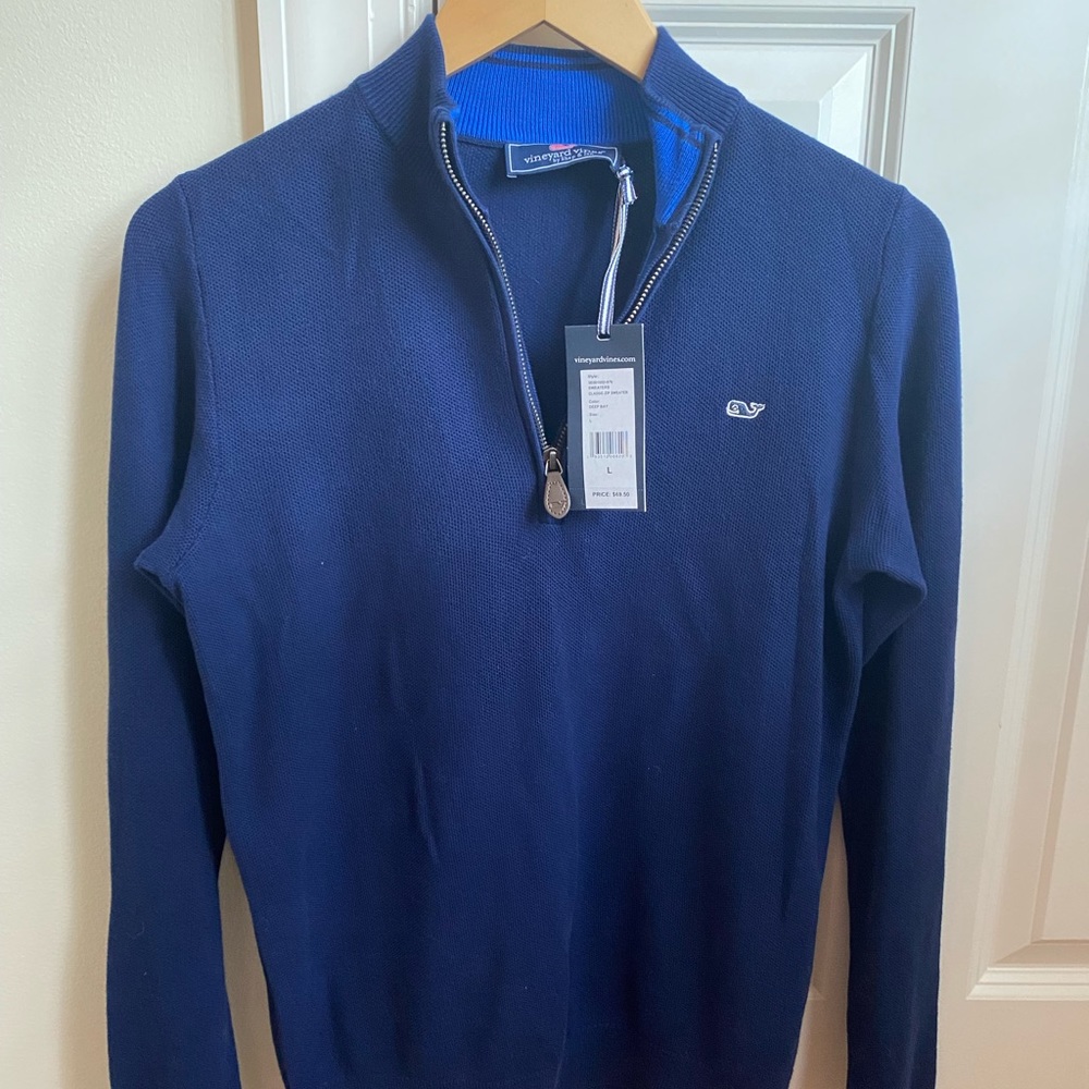 Vineyard Vines: Classic zip sweater NWT